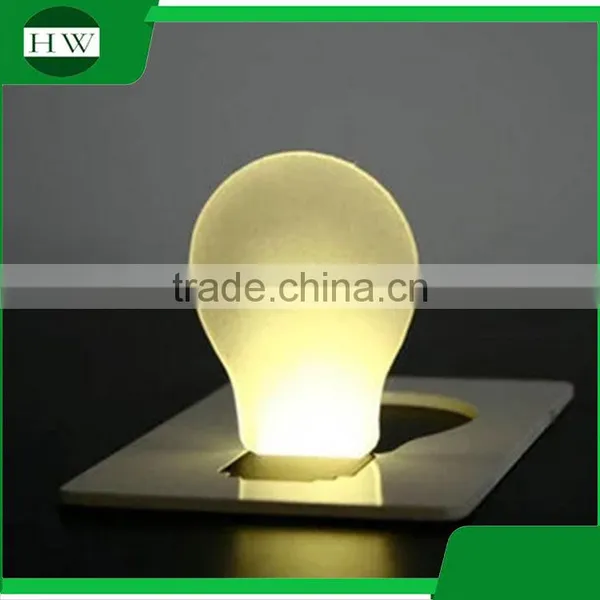MIni Portable Pocket Bulb Shape Led Card Night Light Lamp photo-4