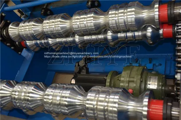 PLC Controlling Zinc Glazed Roofing Tile Roll Forming Machine photo-2