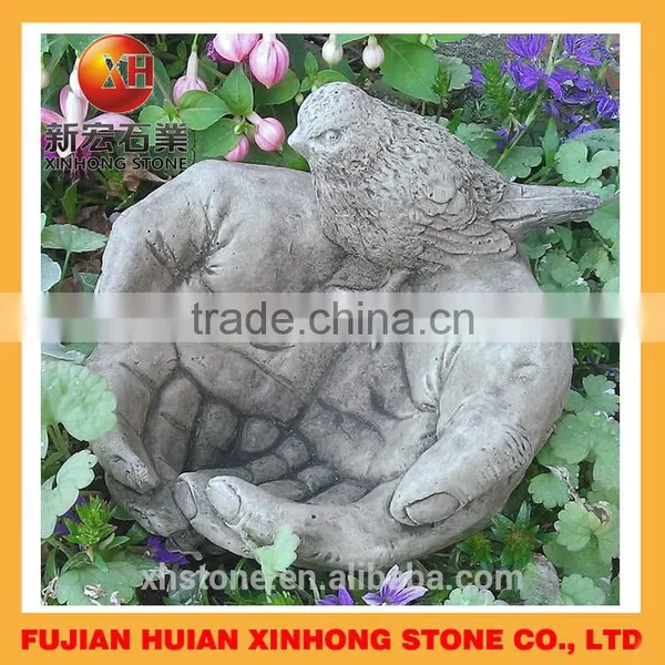 Granite Fish Shaped Sinks for Bird Feeding , Stone Bird Bowl photo-4