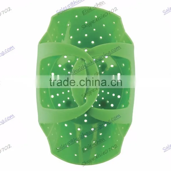 Hot Sell Collapsible Silicone Cooking Steamer Basket and Multifunctional Storage Basket photo-3