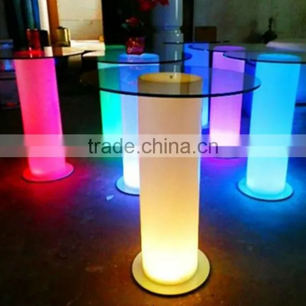 Multicolor Change Led High Top Tea/coffee/cocktail Table
