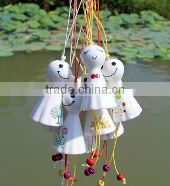Customized Decoration Promotional Ceramic Indoor Wind Chime for Crafts photo-2