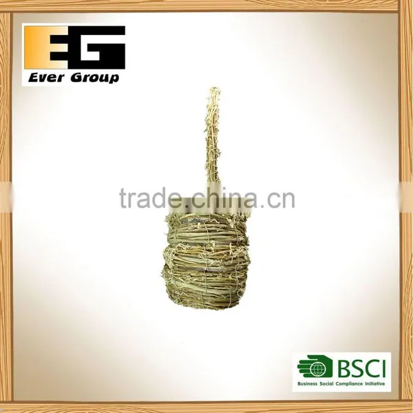 Mini Nature Rattan Basket Garden Planter by Hand-made photo-4