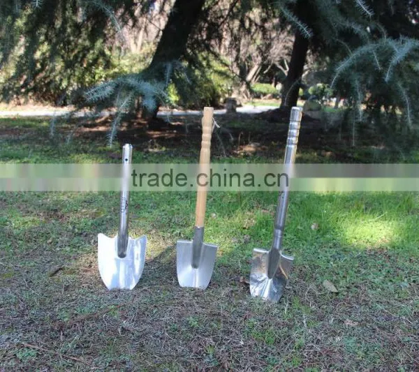 Wood Handle Steel Round Pointed Shovel photo-2