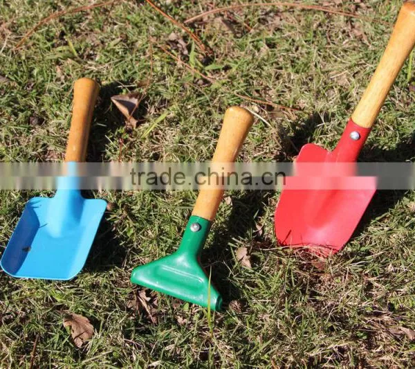 Welcome BADI Wooden Handle Mini Kids Garden Tool Set photo-5
