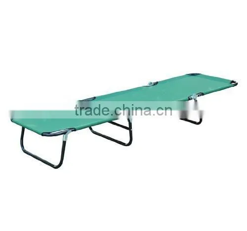 Folding 18x1.0mm Steel Frame Beach Sunbed Camping Cot photo-2