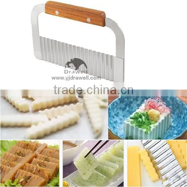 PC-6495 Stainless Steel Potato Chip Dough Vegetable Crinkle Cutter photo-4