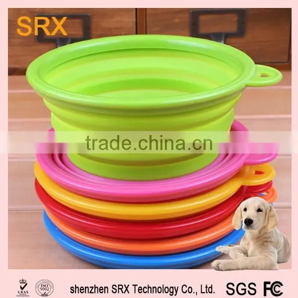 Silicone Plastic Pet Bowl With Lid,Silicone Dog Food Bowl,silicone Pet Cat Feeding Bowl photo-2