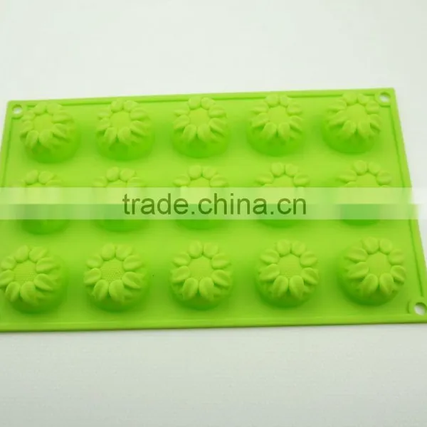 1192 15 Pcs Roses Shaped Silicone Chocolate Mould and Mold photo-3