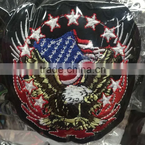 P005-004 trendy USA Flag with Eagle Embroidered Applique Patches