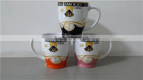 White Colour Customized Logo Ceramic Coffee Mugs photo-5