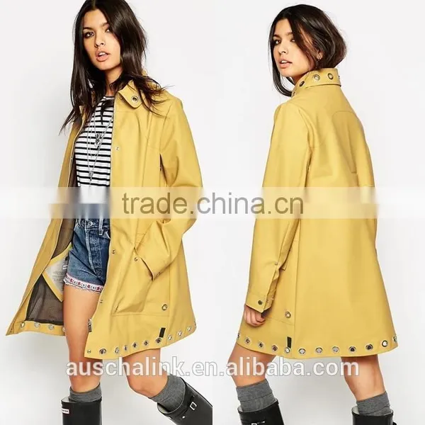 Outdoor Custom Women Waterproof Trench Coat Fashion Designs photo-5