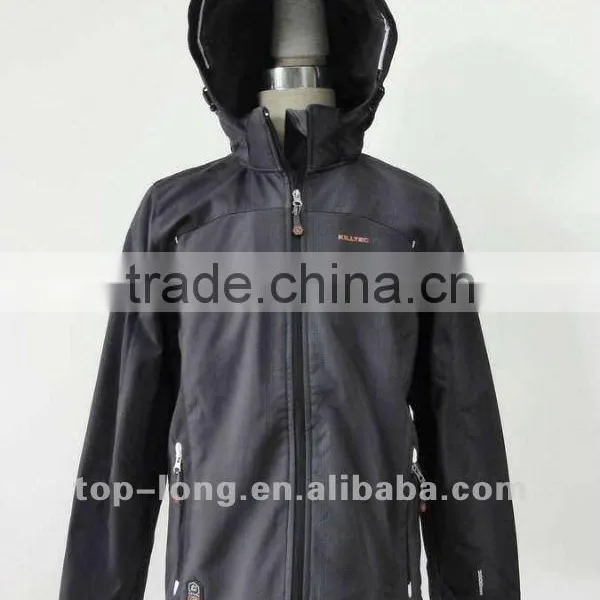 Men softshell jacket with hood windproof waterproof