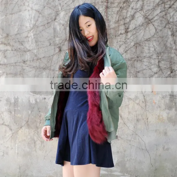 CX-G-P-17A High Quality Cheap Fox Fur Parka Jackets, Wholesale Winter Parka Jackets photo-2