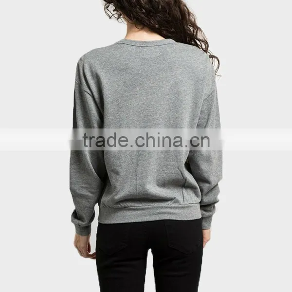 Custom Hoodies 2015 Long Sleeve Round Neck Printed Hoodies Without Hoody photo-2