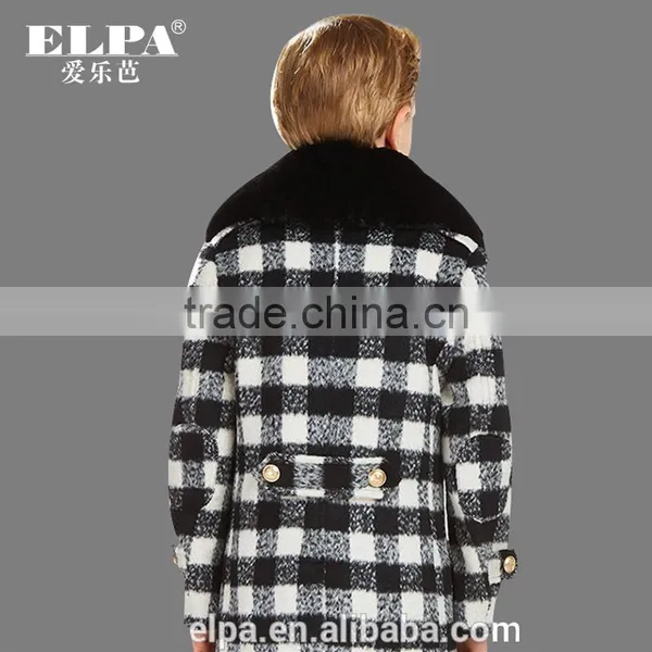 ELPA Latest Design Wool Coat Long Warm Overcoat Winter Kids Coat photo-2