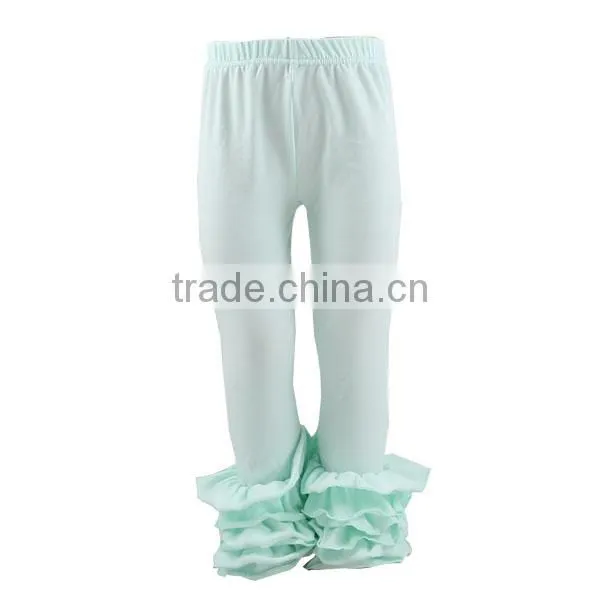 Wholesale Girls Boutique Ruffle Icing Leggings Pants Girls Kids Baby Toddler Spring Wear Valentine Icing Pants photo-4