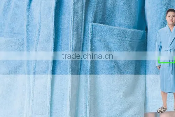 Mens Luxury Cotton Terry Bathrobe photo-5