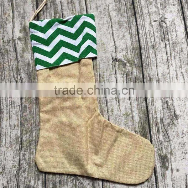 Burlap Christmas Stockings Christmas Gift Bag Christmas Tree Decoration Socks Linen photo-5