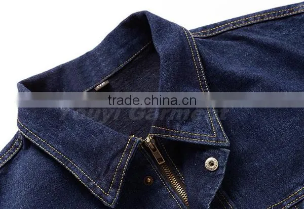 Thicken 100% Cotton Jeans Overall Work Jacket photo-3