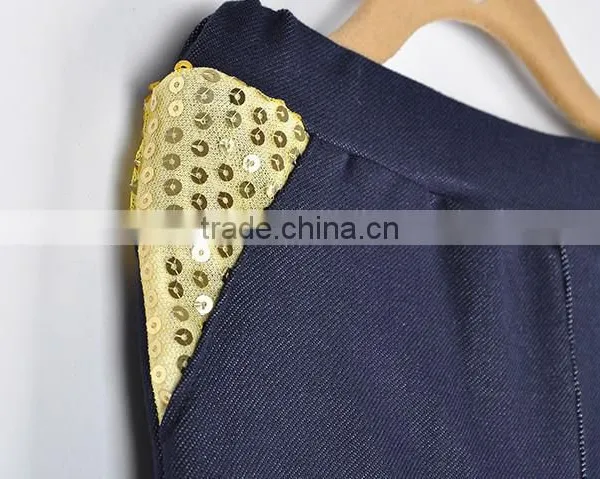 Wholesale 2015 New Korean Spring Autumn Fashion Hot Sale Sequin Children Jeans Pants photo-5