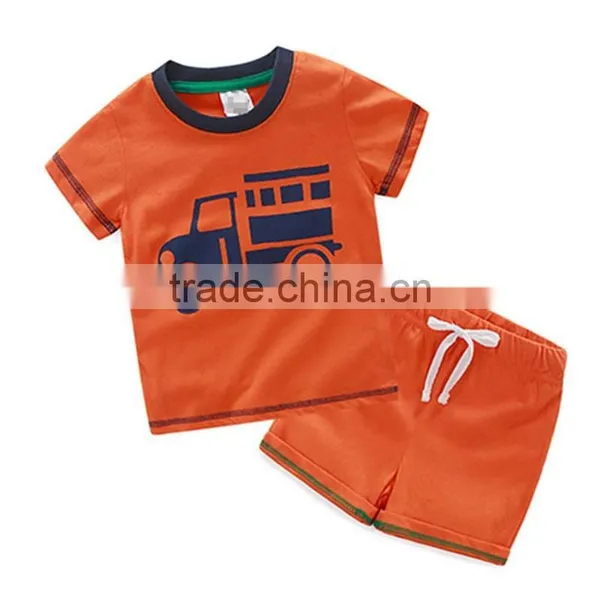 Wholesale 100% Cotton Summer Children Clothing Set for 2-7 Y Boy photo-6