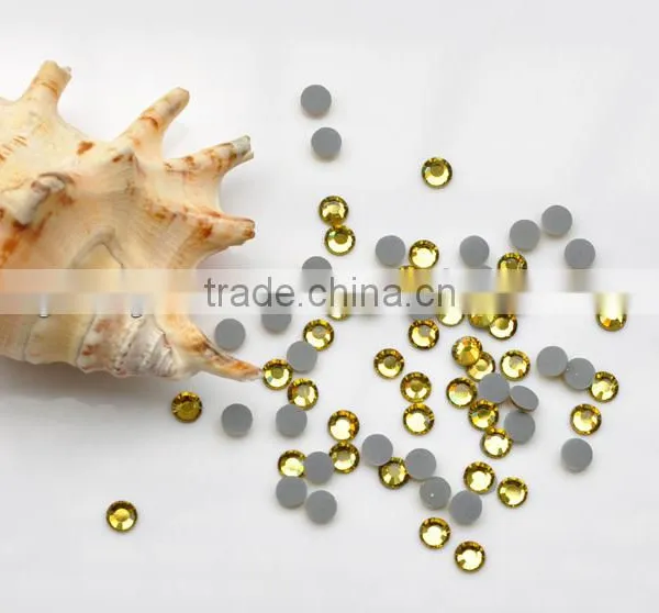 Crystal Glass DMC Hot Fix Rhinestones With Strong Glue in Jonquil photo-4
