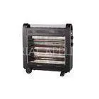 Black Enery-Saving Carbon Fiber Heater , Infrared Portable Heaters 1200W