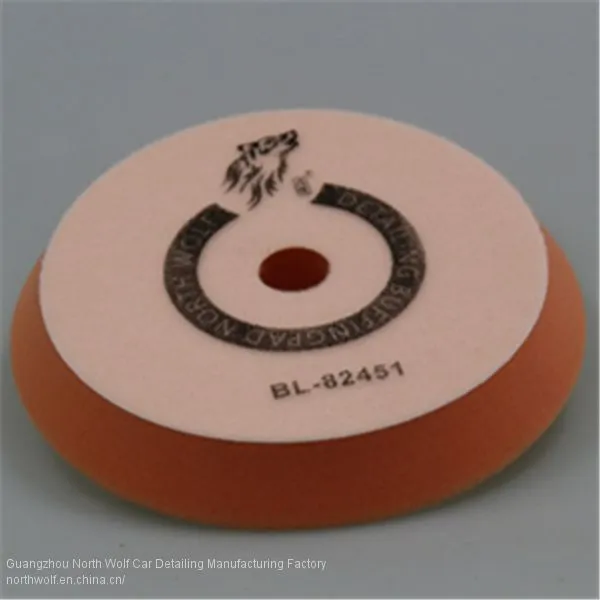 Buffing & Shine Sponge Foam Polishing Pads 6inch Orange Color photo-3