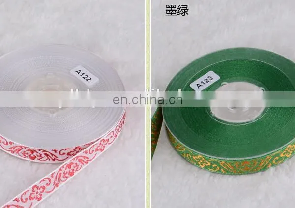 Personalized Jacquard Shiny Metallic Polyester Ribbon photo-5