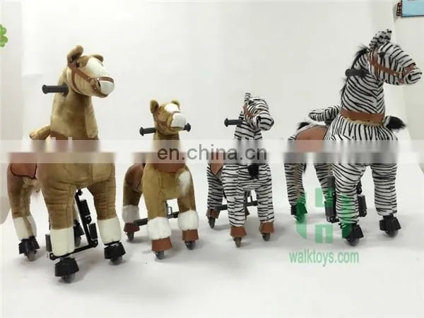 2017 Hot Sale Plush Machanical Riding Horse,playful Plush Rocking Horse for Kids photo-3