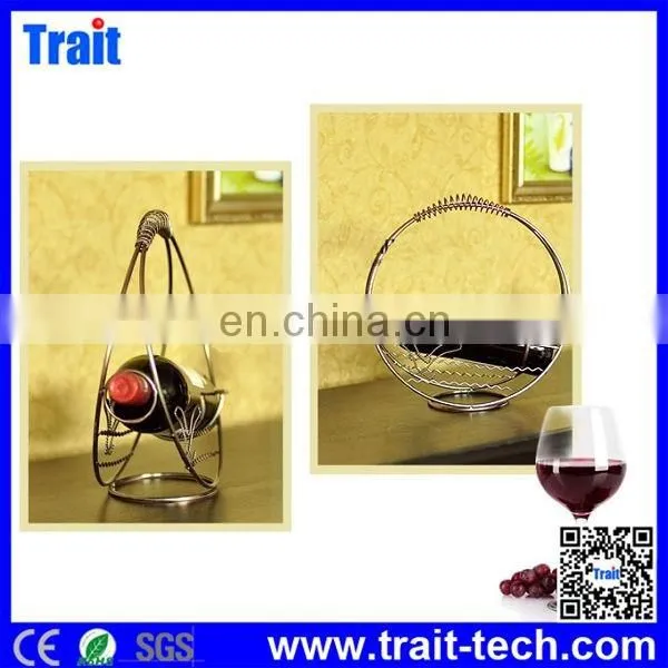Artwork Fuuny Gold Bronze Cast Iron Tricycle Style Red Wine Rack Wine Holder photo-3