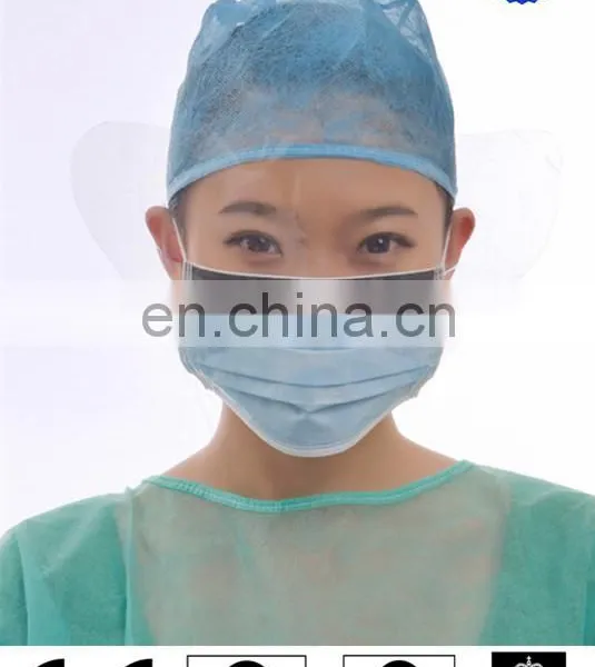 Blue Disposable Surgical Face Mask With Anti-fog Visor photo-5