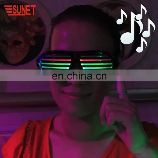 Wedding Return Gift Rechargeable Custom Logo LED Party Glasses photo-2