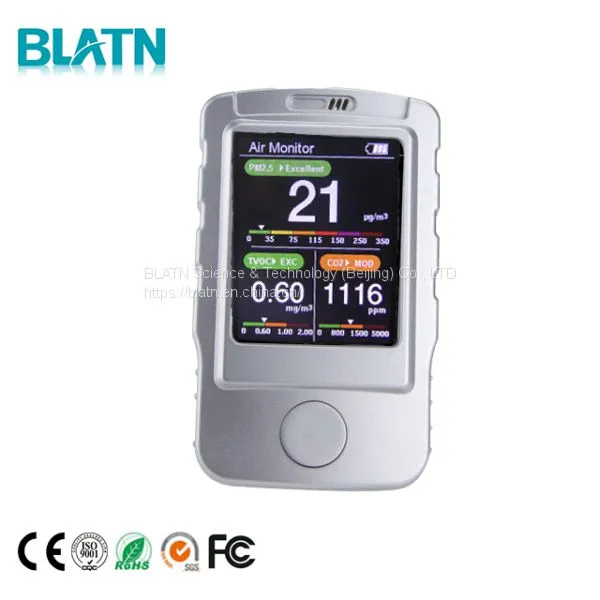 Protable Smart Handhold HCHO CO2 PM2.5 PM10 4 in 1 Gas Detector photo-3