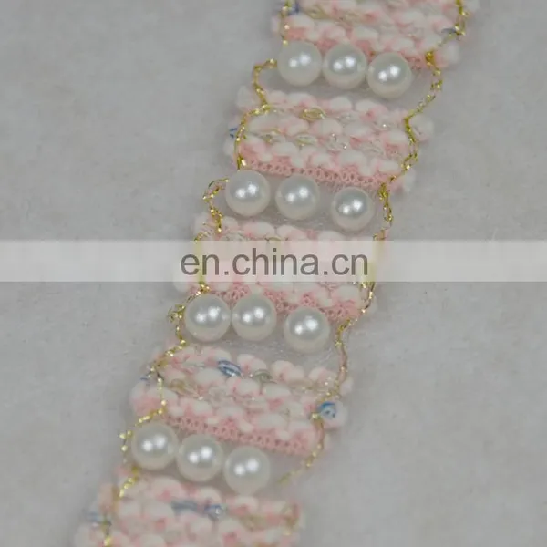 Italian Design Pearl Beads Trim for Dresses Decoration photo-5