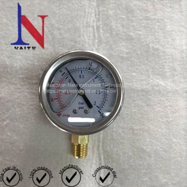 63mm Stainless Steel Compound Pressure Gauge photo-3