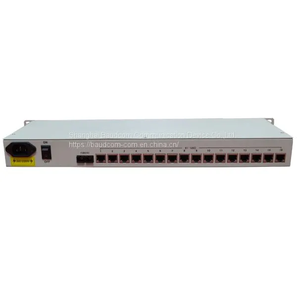 16*E1 + 4* Ethernet Fiber Multiplexer With LCD Management photo-3