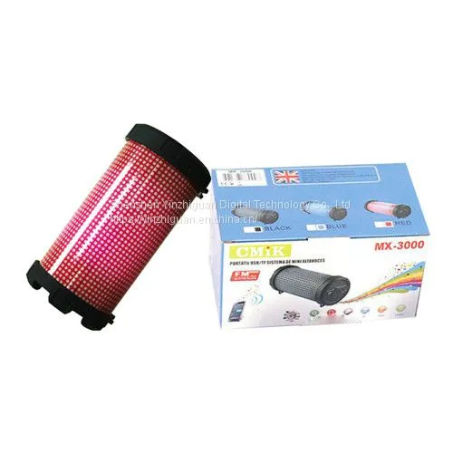 Mini LED Wireless Bluetooth Bazooka Speaker Colorful Light Bluetooth Speaker With TF&USB Function photo-2