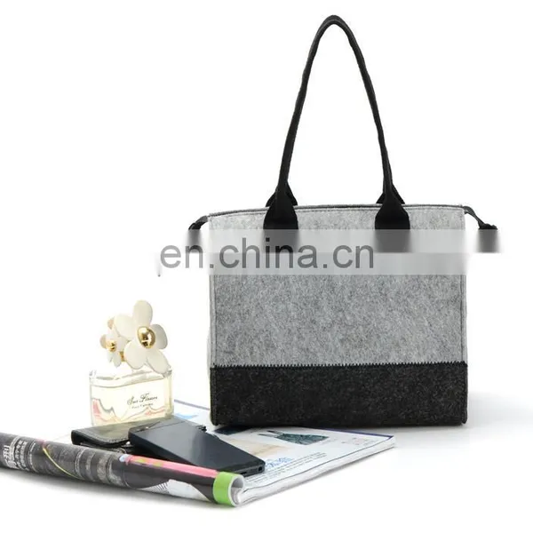 Felt Handbag Custom Your Own Logo Packaging White Brown Kraft Gift Craft Paper Bag With Ribbon Handles Printed Shopping Bags photo-4