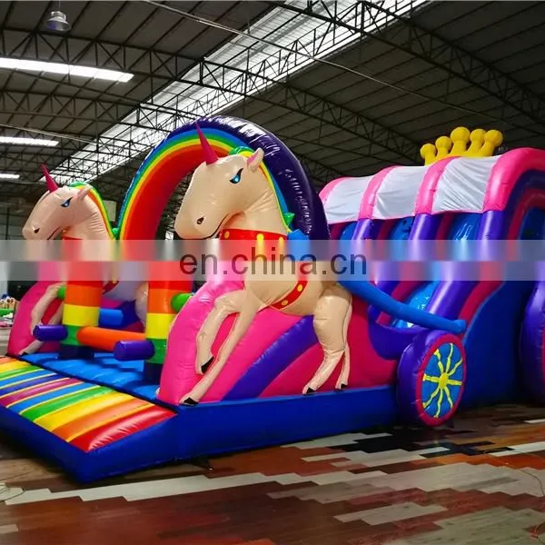 China Manufacturer Commercial Air Inflatable Bouncer Slide Inflatable Jumping Slide For Festival photo-3