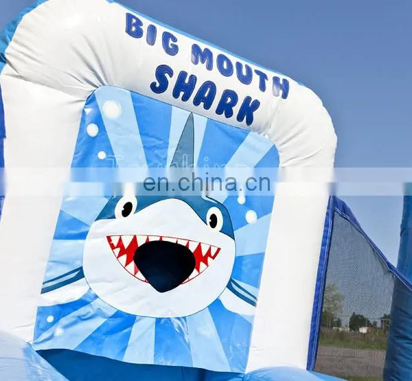 Seaworld Themed Inflatable Carnival Games Set Big Mouth Baseball Basketball Challenge Game For Children photo-3