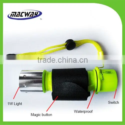 LED waterproof diving flashlight