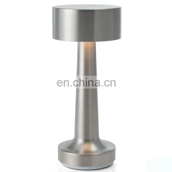 Artificial Intelligent Aluminum Decoration Dimmable by Touch Wireless Metal Table Modern Lamps photo-2