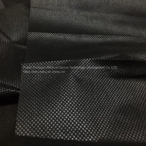 Black 80g Spunbonded Non-woven Fabric Door Width Can be Customized for Export photo-3