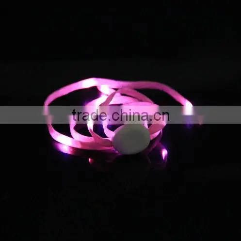 LED Flashing Lighting Light UP Glow in The Dark Skating Shoe Laces Shoelaces photo-6