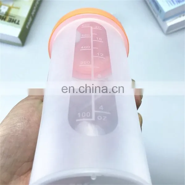 Amazon Sells 600ml Sports Water Bottle Plastic Portable Drinking Cup Shaker Outdoor Travel Water Bottle photo-4