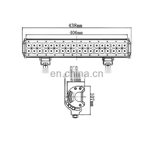 LED4-108w 24v 108W Ip65 DM X Outdoor RGB Led Light Bars c Ree Soptlight Combo Lamp Sanfu Light Bar LANTSUN photo-3