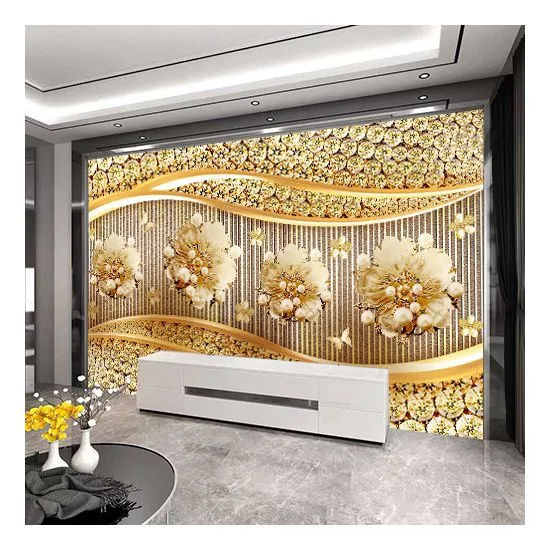 Interior 3D Designs Wall Murals Home Mural Wallpaper Decor Background Wall Drop Ship photo-5