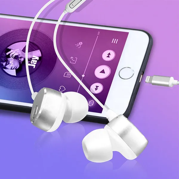 Earphones Earbuds for Apple IPhone 7 8 Plus X Max 11 With Mic Volume LIGHTNING photo-4